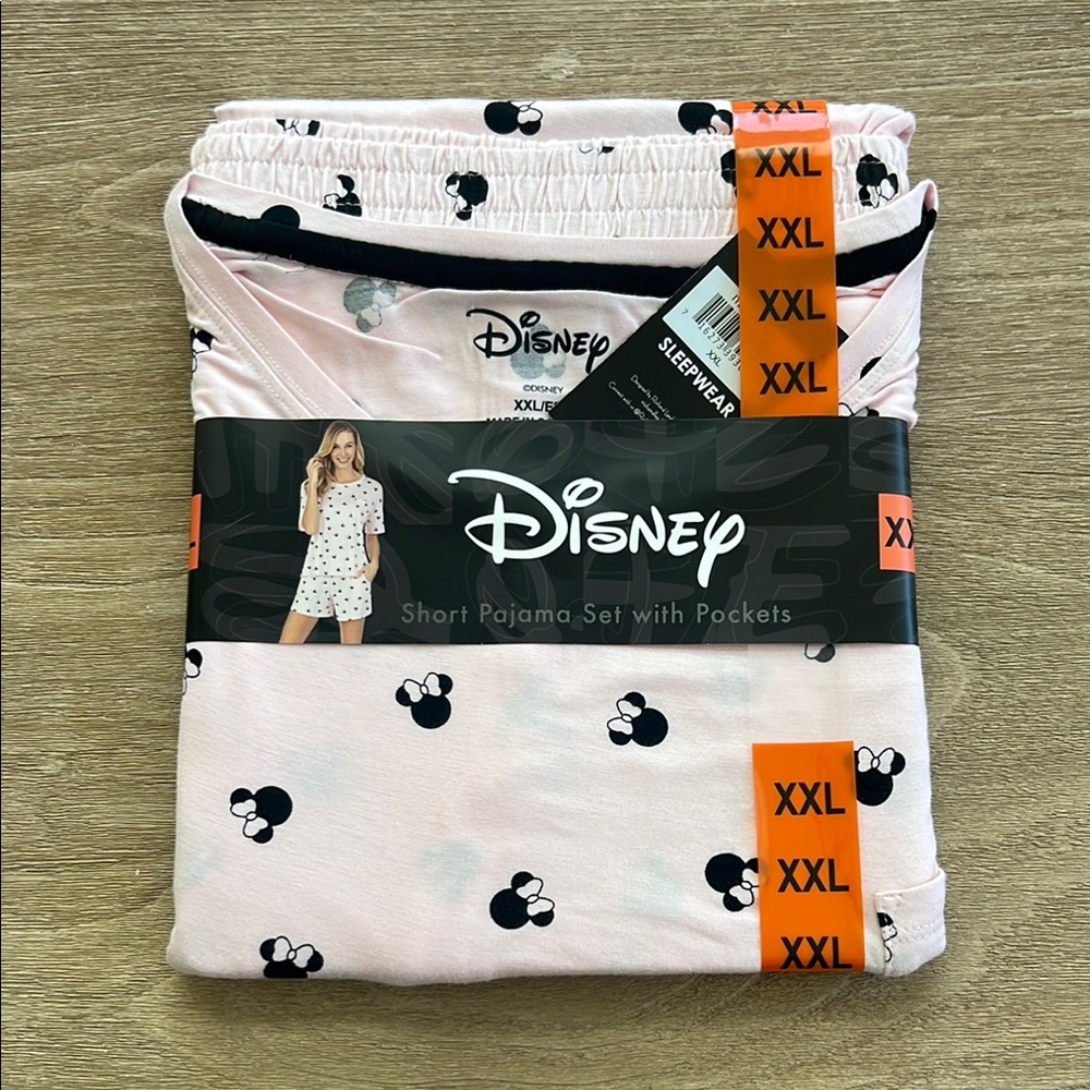 Disney Pink Pajama Set with Iconic Mickey Design